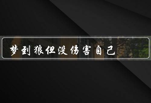 梦到狼但没伤害自己