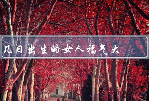 几日出生的女人福气大（多才多艺、人缘极好、幸福美满）
