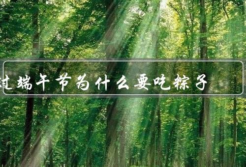 过端午节为什么要吃粽子，粽子的起源、寓意和象征、传承和交流