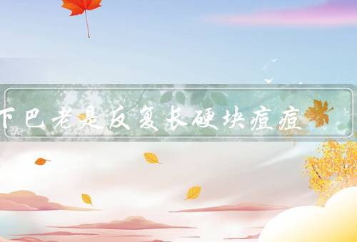 下巴老是反复长硬块痘痘（皮脂腺分泌过剩、内分泌失调、压力过大）