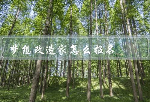 梦想改造家怎么报名，报名条件／报名方式／选拔流程