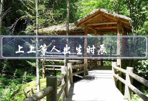 上上等人出生时辰，特征／事业／人生态度