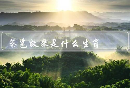 蔡邕救琴是什么生肖，蔡邕救琴／属鸡的特点／总结