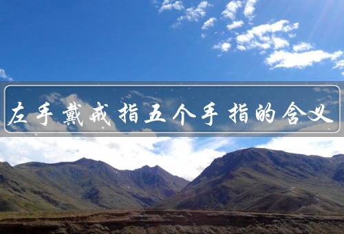 女生左手戴戒指五个手指的含义（拇指／食指／中指）