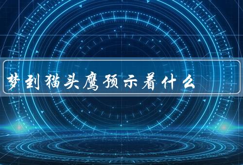 梦到猫头鹰预示着什么，象征意义／梦境中暗示着什么／预示与警示