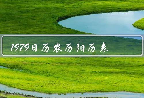1979日历农历阳历表，农历阳历表／重要事件和节日／总结