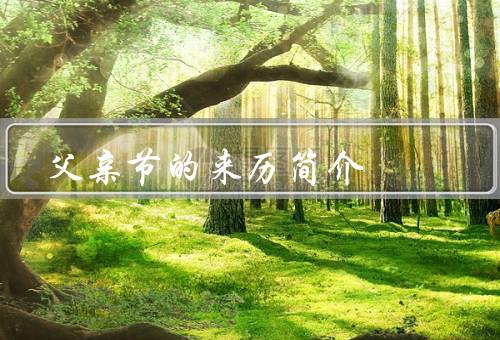 父亲节的来历简介，起源／意义／庆祝方式