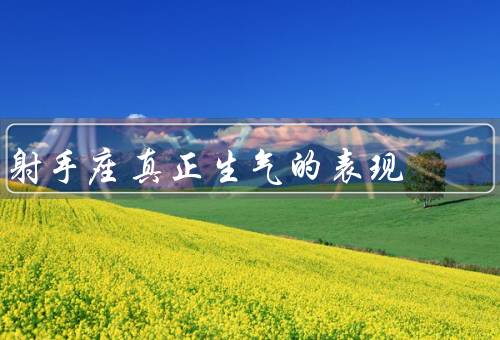 射手座真正生气的表现，爆发力惊人／言辞刻薄／冷漠与疏离