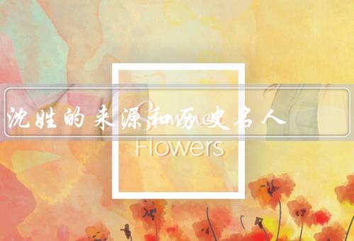 沈姓的来源和历史名人，来源／历史名人／分布和影响