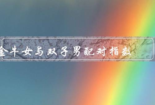 金牛女与双子男配对指数，特点／双子男的特点／与双子男的配对分析