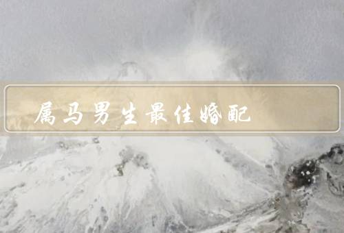 属马男生最佳婚配，理解他的自由与独立／与他共同追求梦想