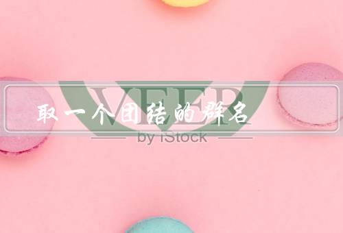 取一个团结的群名（团结就是力量、以共同目标为群名、结合团队文化）