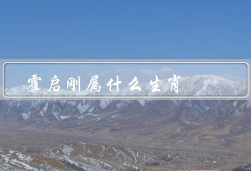 霍启刚属什么生肖，个人背景、演艺事业、制片人和歌手