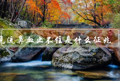 梦见流鼻血止不住是什么征兆，心理分析、生理分析、结语