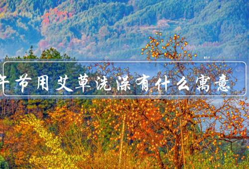 端午节用艾草洗澡有什么寓意（起源／寓意／传承）