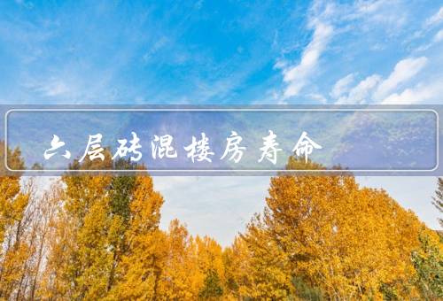 六层砖混楼房寿命（建筑材料、结构设计、维护保养）