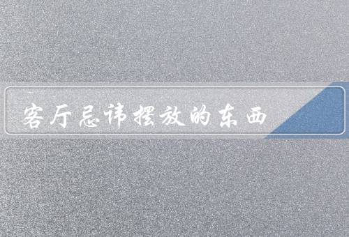 客厅忌讳摆放的东西，过多杂乱的物品／过大的家具