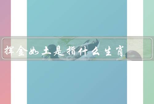 挥金如土是指什么生肖（挥金如土／财富积累／享受人生）