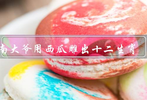 河南大爷用西瓜雕出十二生肖（河南大爷创造力、艺术价值）