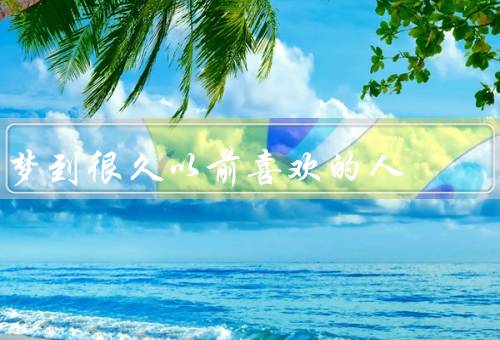 梦到很久以前喜欢的人，初次相遇／美好回忆／告别与回忆