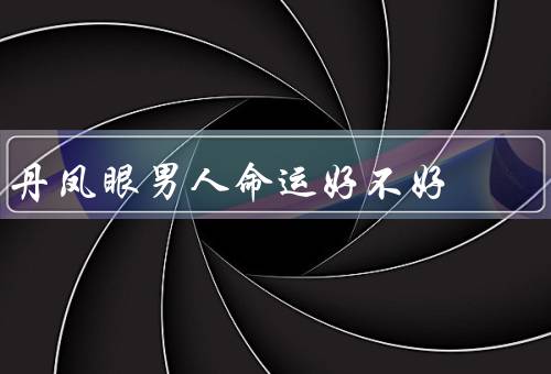 丹凤眼男人命运好不好，丹凤眼的特征、命运与个人努力