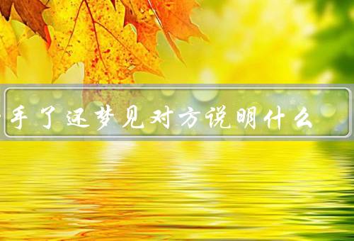 分手了还梦见对方说明什么，未能释怀／对过去感情的留恋
