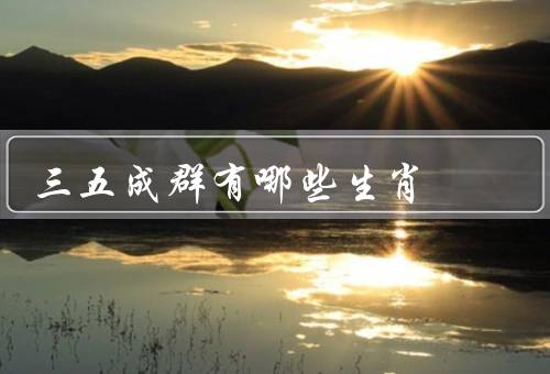三五成群有哪些生肖