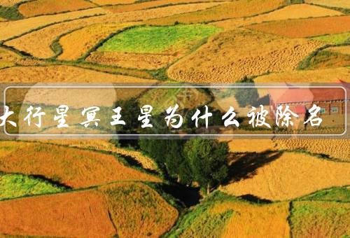 九大行星冥王星为什么被除名，行星的定义／冥王星的特点